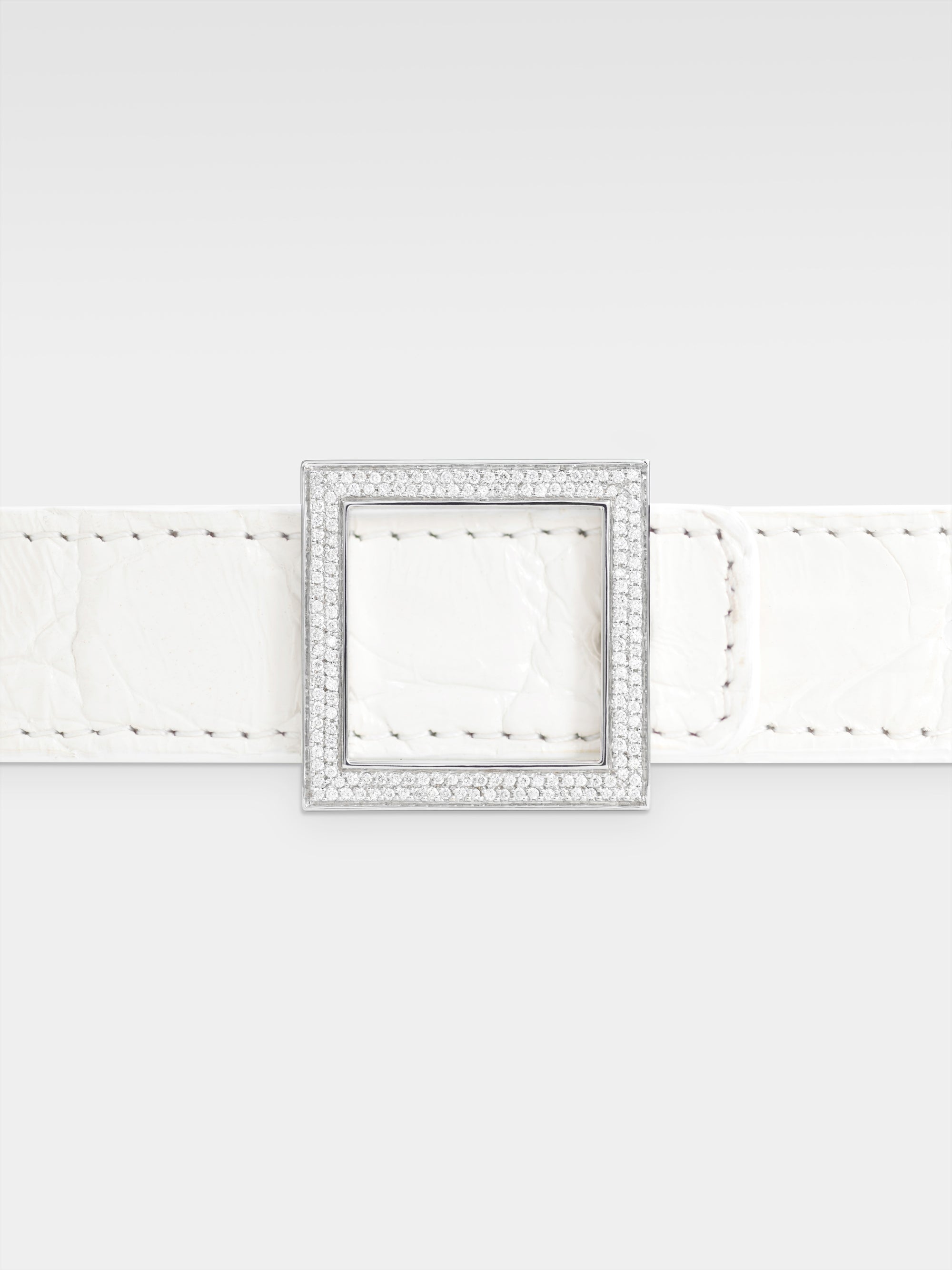 Atalanta Belt - White Caiman