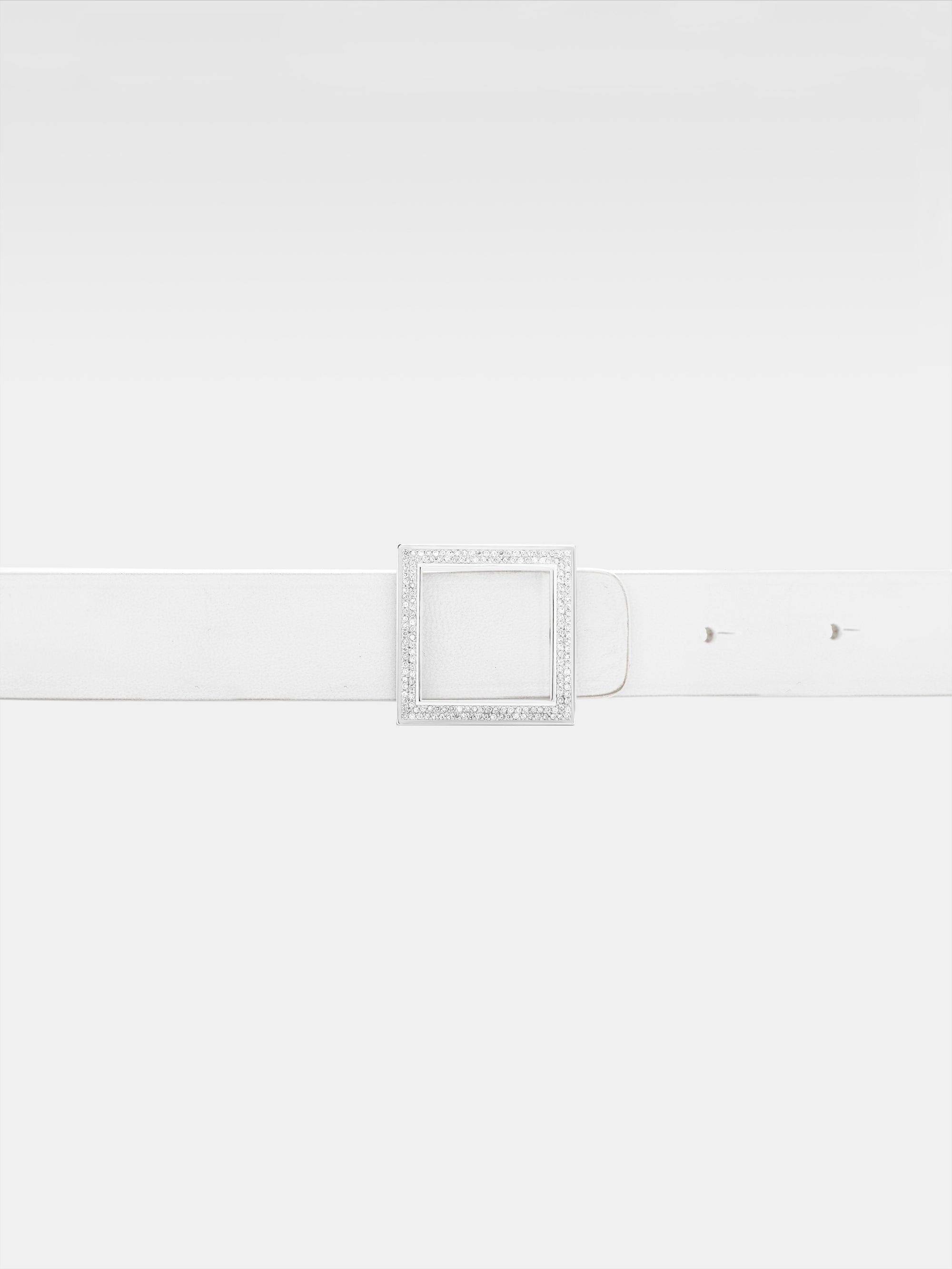 Atalanta Belt - White Calfskin