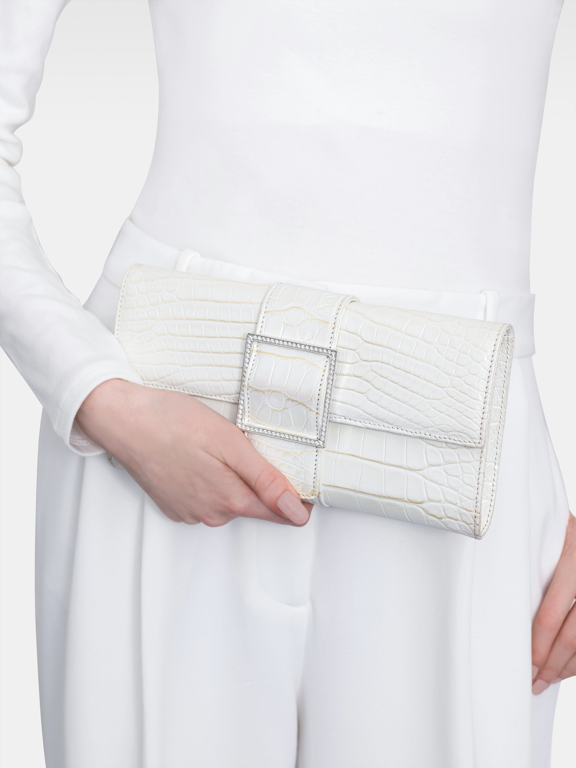 Sibilla Clutch - Golden White