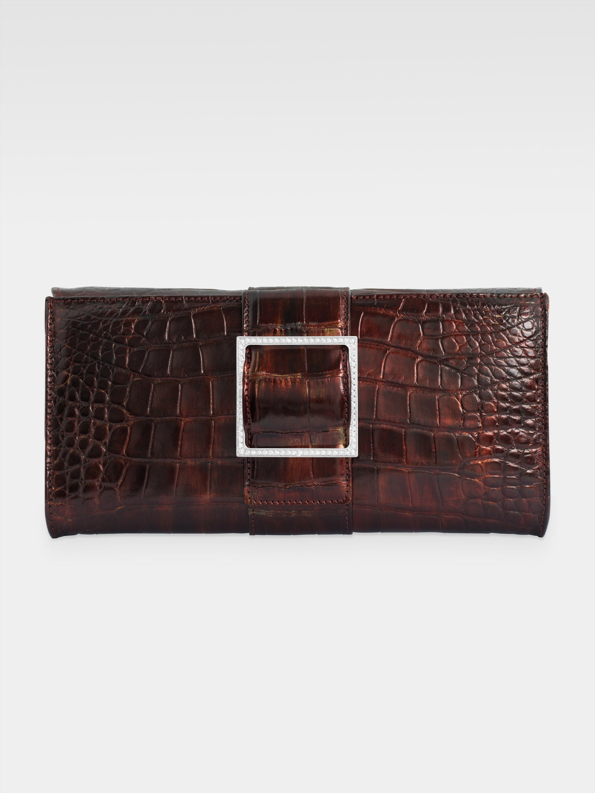 Sibilla Clutch - Mahogany